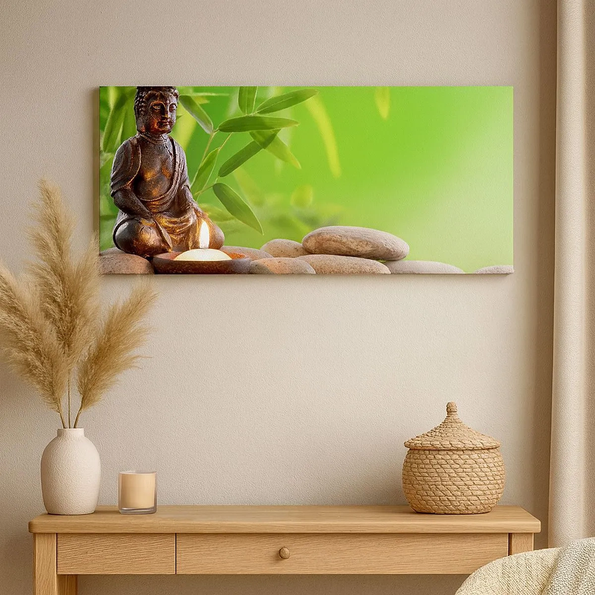 Quadro em tela - A vida é linda - 100x40 cm