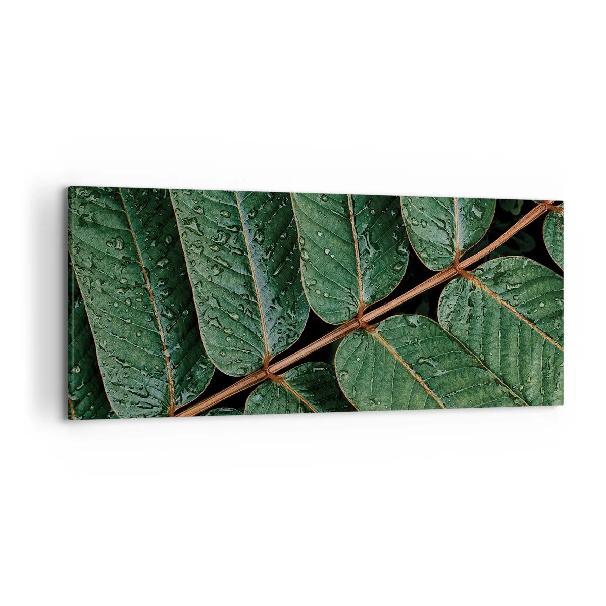 Quadro em tela - Num ritmo verde - 120x50 cm