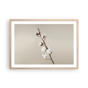 Pôster com moldura de carvalho claro - Na fonte da suavidade - 70x50 cm