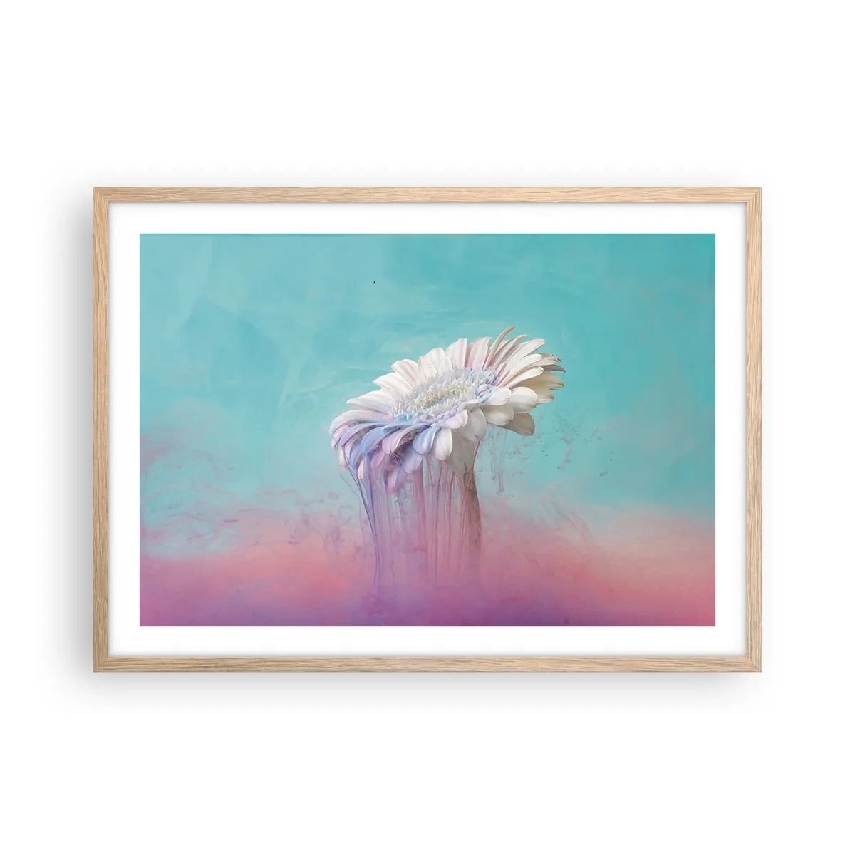 Pôster com moldura de carvalho claro - O submundo das flores - 70x50 cm