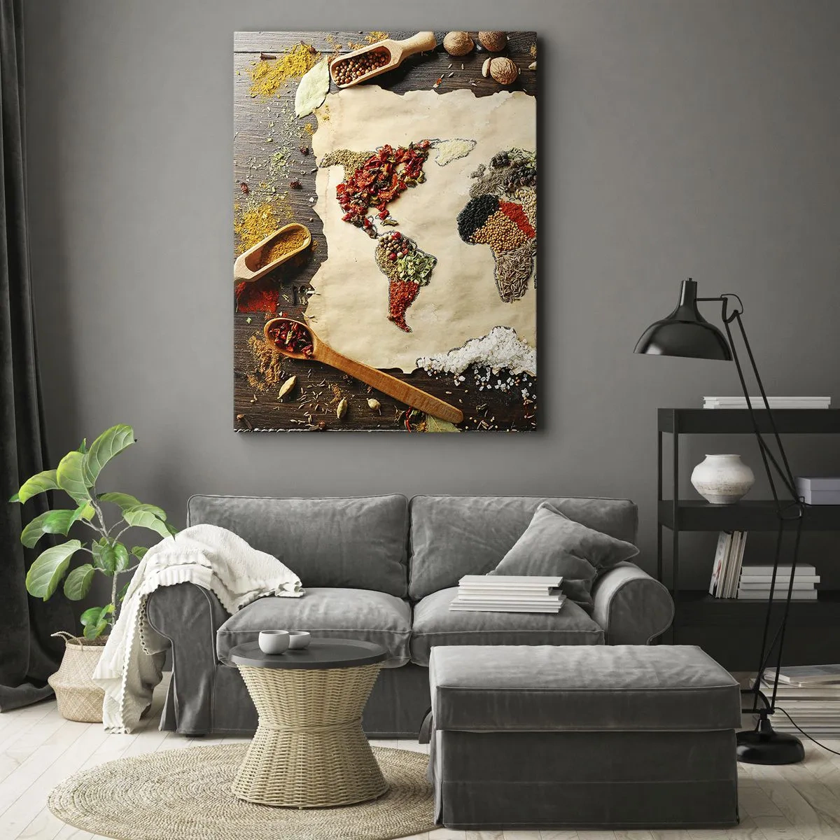 Quadro em tela - Todos os gostos do mundo - 45x80 cm
