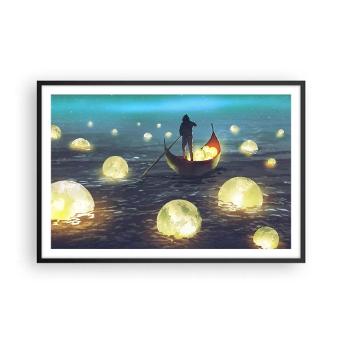 Pôster com moldura preta - Coisas com as quais os filósofos nunca sonharam - 91x61 cm