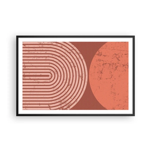 Pôster com moldura preta - Relacionamento próximo - 91x61 cm