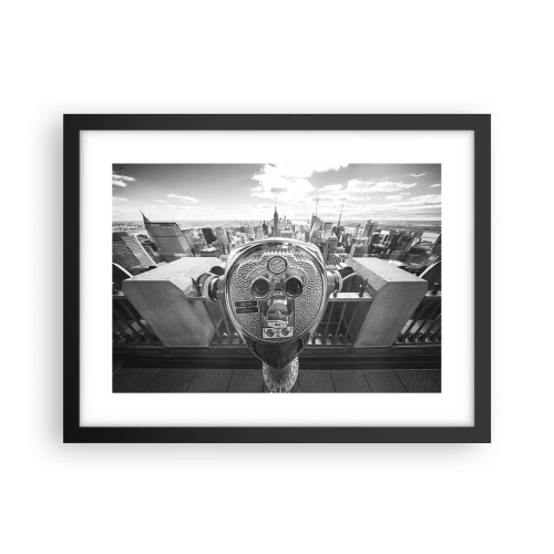 Pôster com moldura preta - A cidade das cidades - 40x30 cm