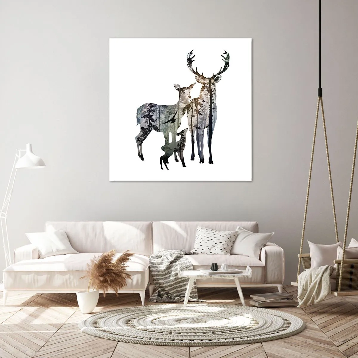 Quadro em tela - Fotografia de família - 60x60 cm