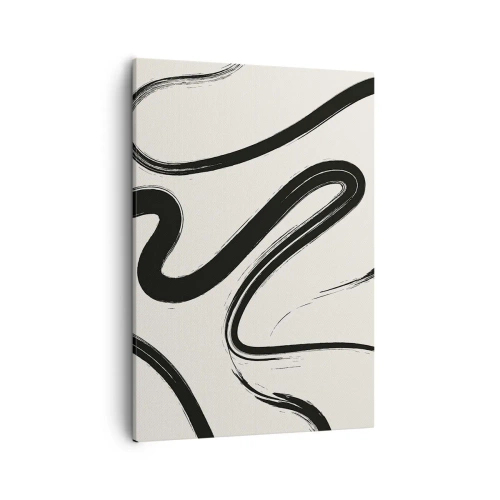 Quadro em tela - Capricho preto e branco - 50x70 cm