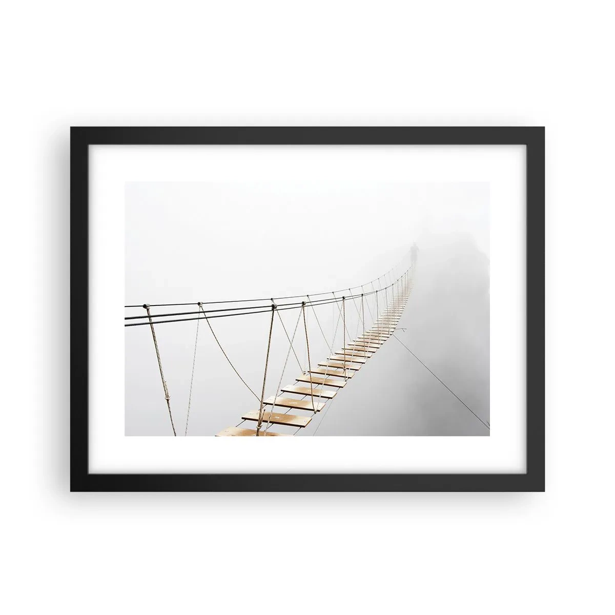 Pôster com moldura preta - Para onde levará? - 40x30 cm