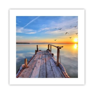 Pôster - Caminhando em direção ao sol - 40x40 cm