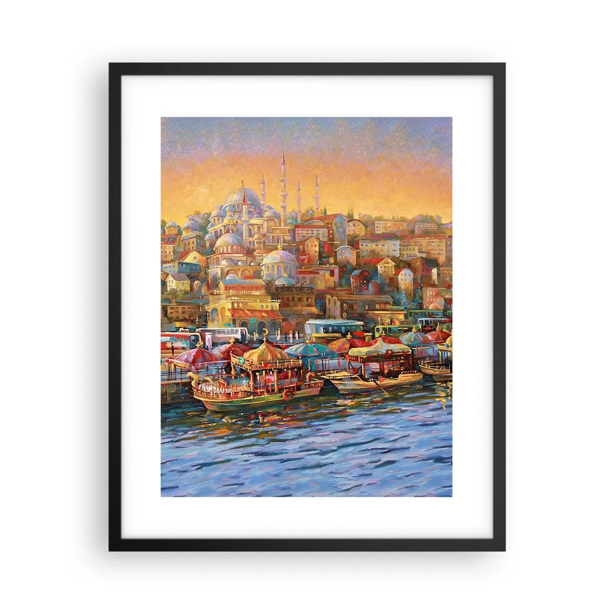 Pôster com moldura preta - Conto de Istambul - 40x50 cm