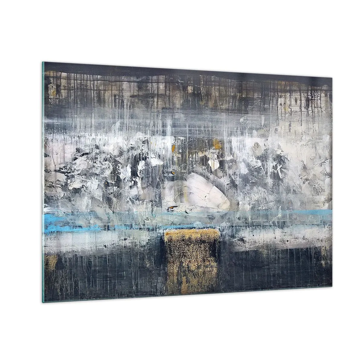 Quadro em vidro - Pelo gelo ou pelo torrão de terra - 100x70 cm