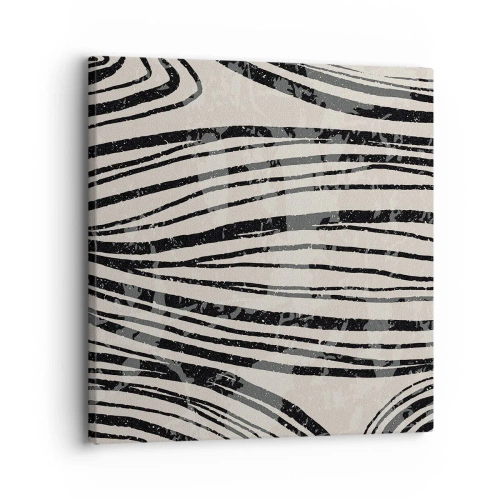 Quadro em tela - Piscina em linha - 30x30 cm