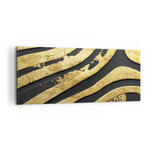 Quadro em tela - Tudo flui - 100x40 cm