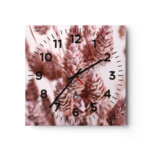 Relógio de parede - Relógio em vidro - Aparentemente discreto - 40x40 cm