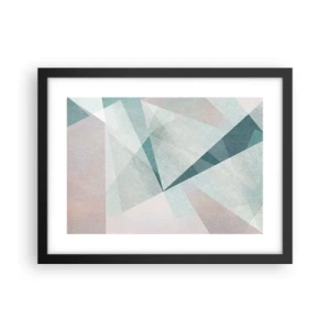 Pôster com moldura preta - Calmo, embora dinâmico - 40x30 cm