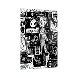 Quadro em vidro - O direito e a alegria da juventude espiritual - 70x100 cm