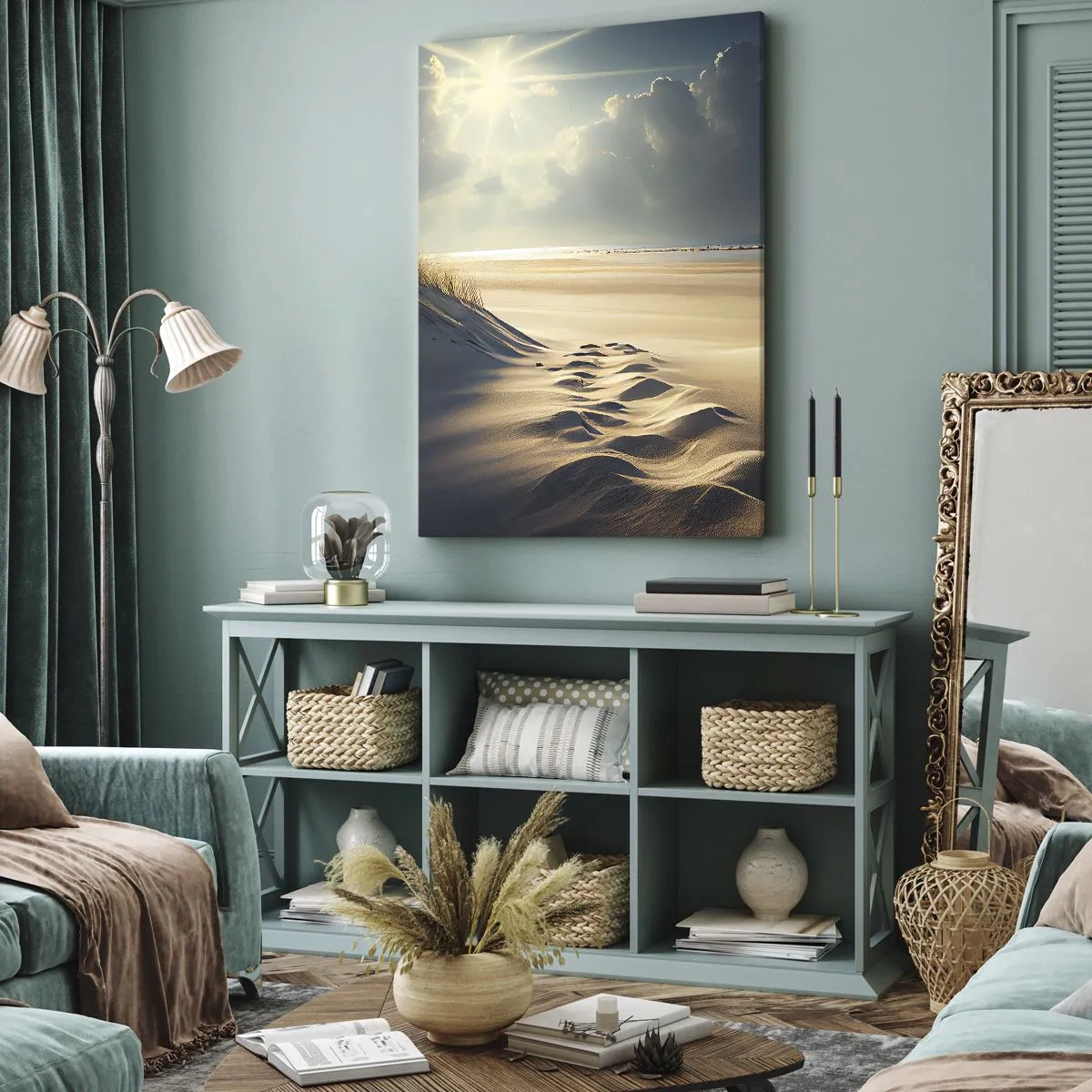 Quadro em tela - Uma paisagem relaxante - 50x70 cm