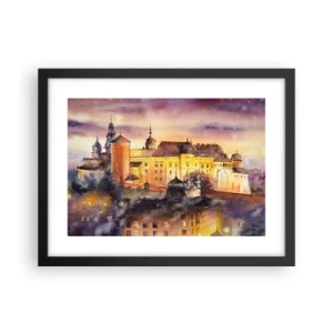 Pôster com moldura preta - História e conto de fadas - 40x30 cm