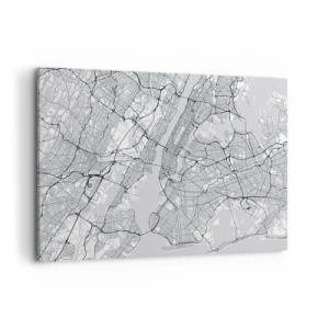 Quadro em tela - Anatomia de uma metrópole - 100x70 cm