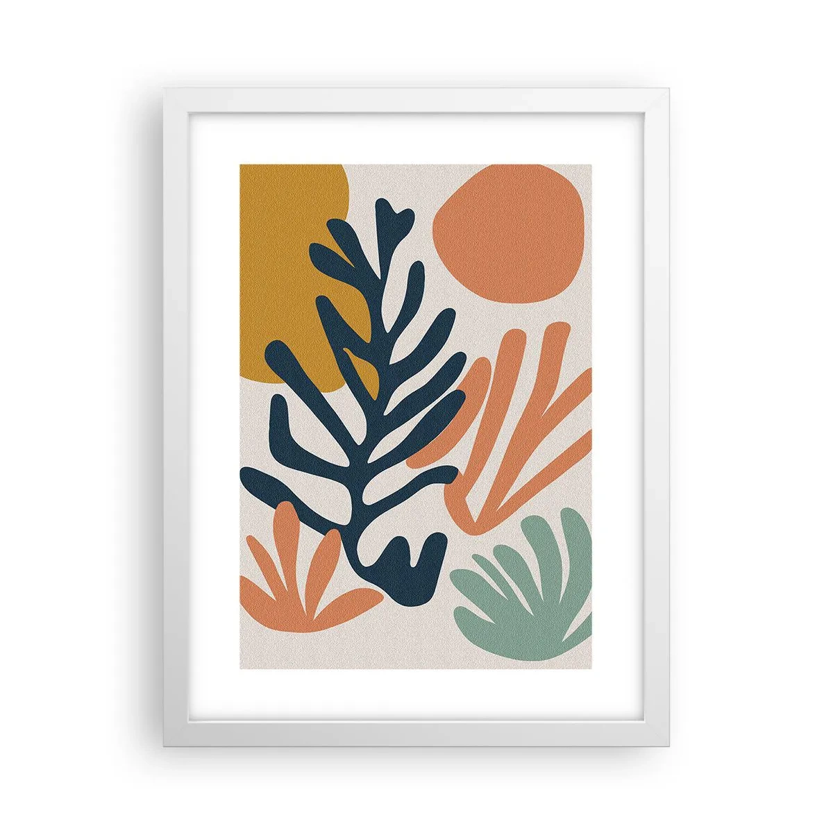 Pôster em moldura branca - Mares de coral - 30x40 cm