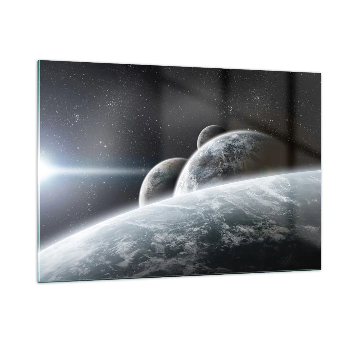 Quadro em vidro - Música cósmica das esferas - 120x80 cm