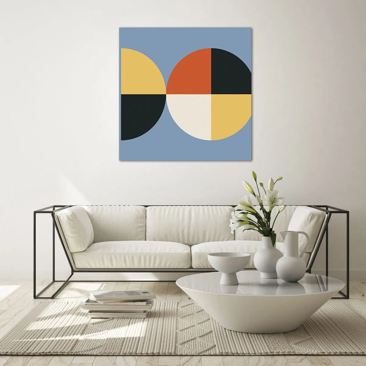 Quadro em vidro - Verja e conte - 50x50 cm