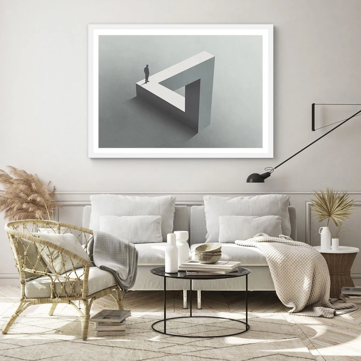 Pôster em moldura branca - Mas é possível - 100x70 cm