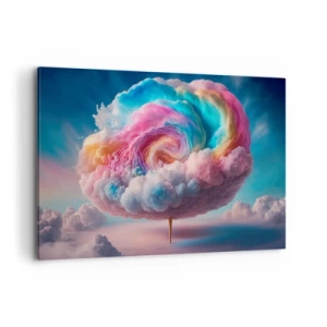 Quadro em tela - O sonho de um parque de diversões - 100x70 cm