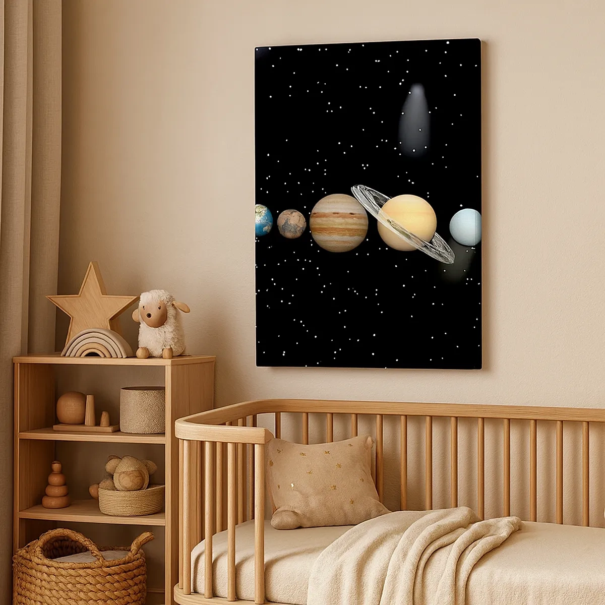 Quadro em tela - E os planetas estão a enlouquecer... - 50x70 cm