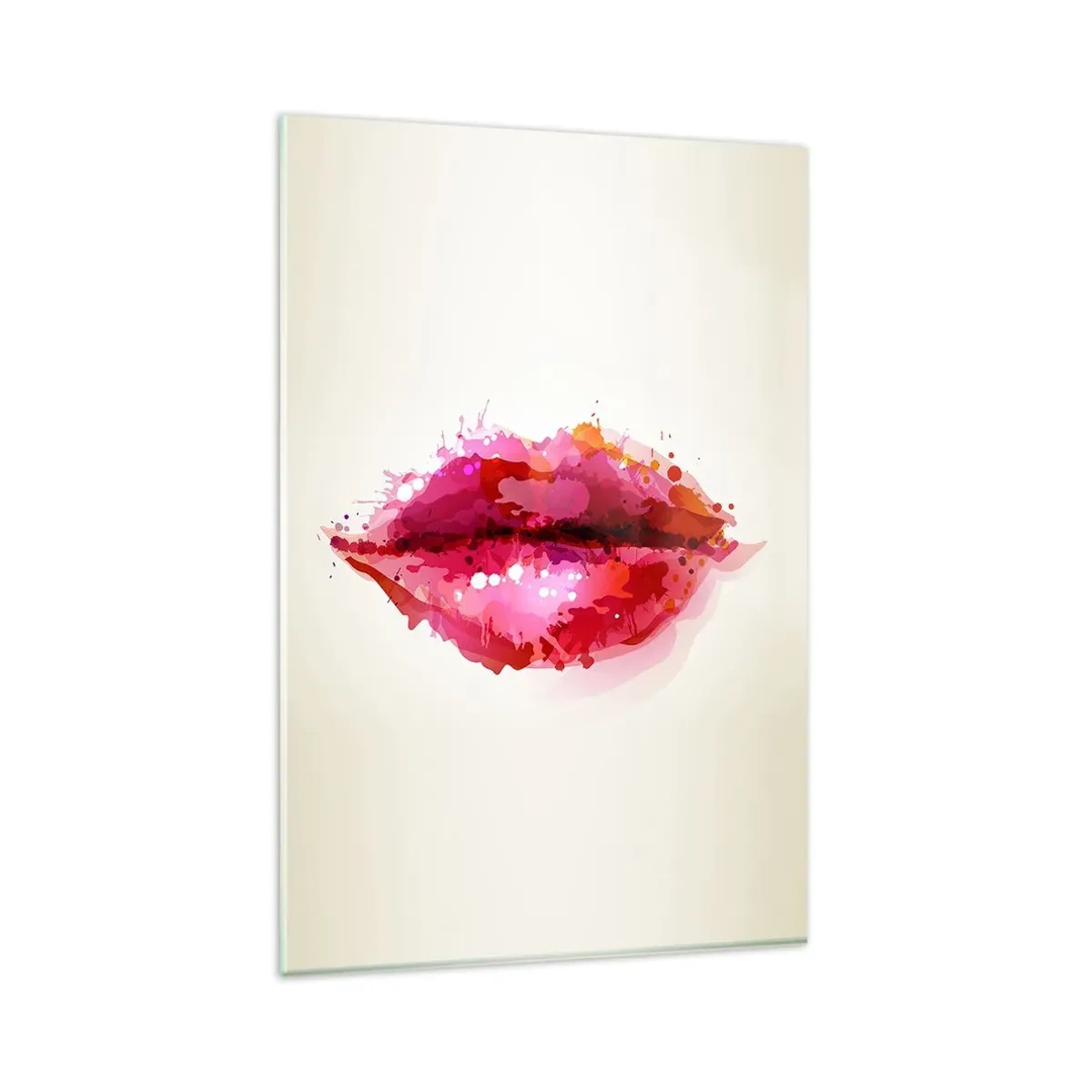 Quadro em vidro - Mais vermelho que o vermelho - 80x120 cm