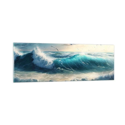 Quadro em vidro - Cantarola apenas para si - 90x30 cm
