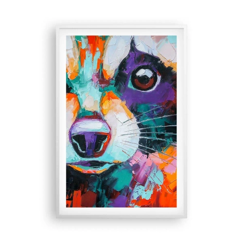 Pôster em moldura branca - Apenas boas emoções - 61x91 cm