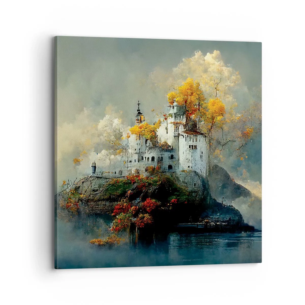 Quadro em tela - O começo de uma história romântica - 70x70 cm