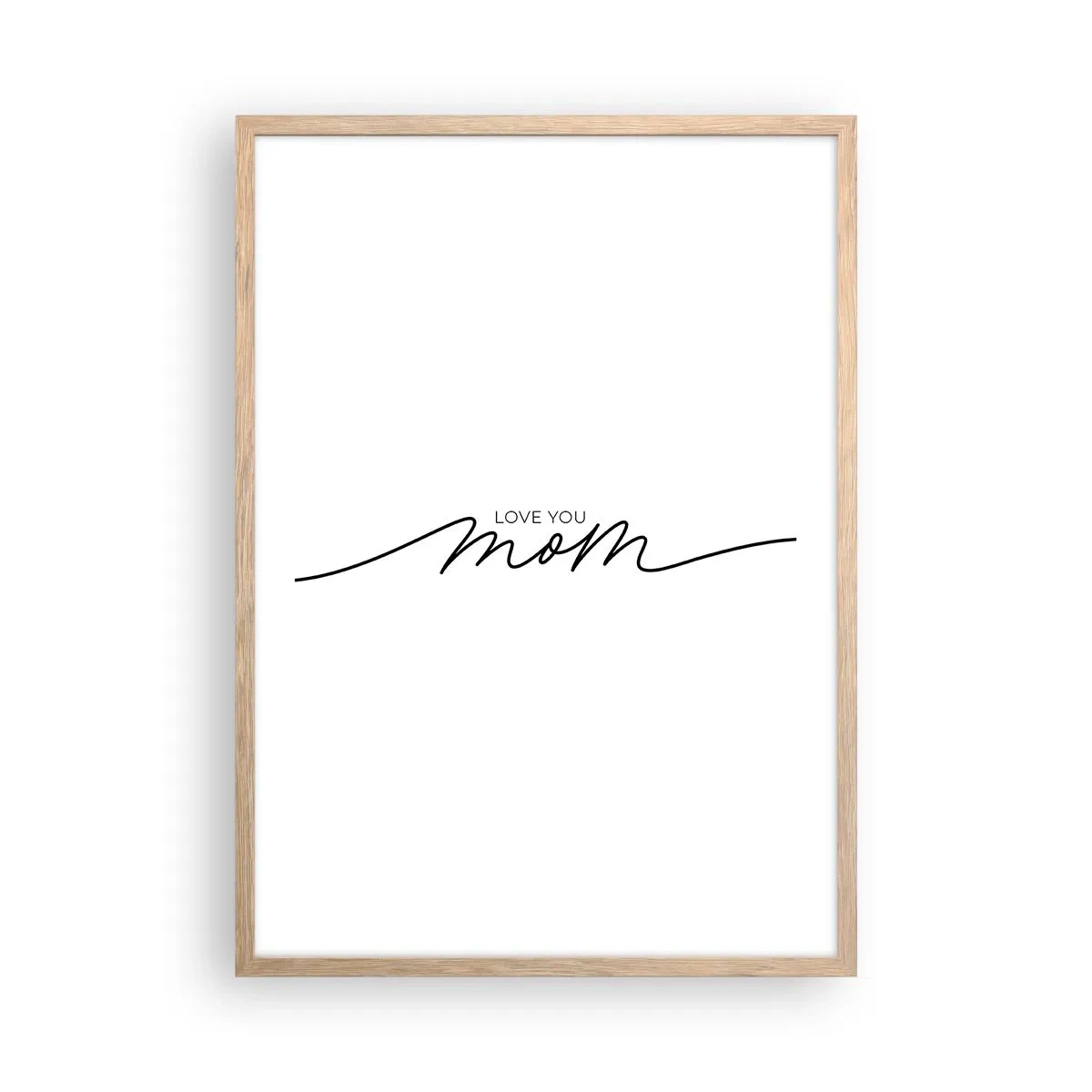 Pôster com moldura de carvalho claro - Uma grande emoção - 50x70 cm