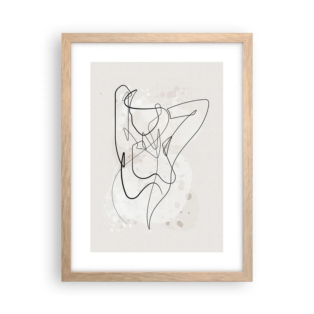 Pôster com moldura de carvalho claro - A arte da sedução - 30x40 cm