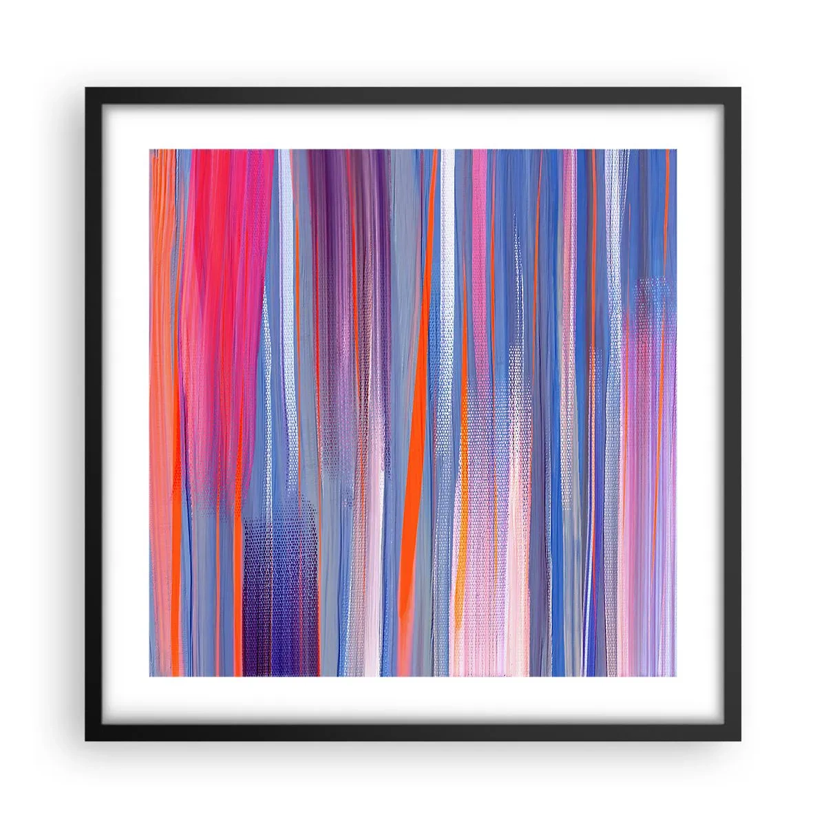 Pôster com moldura preta - Ascensão - 50x50 cm