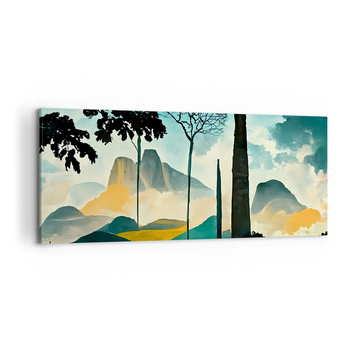 Quadro em tela - Cada vez mais alto - 120x50 cm