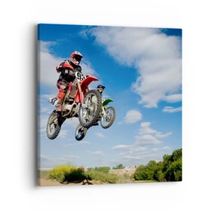 Quadro em tela - Salto celeste - 40x40 cm