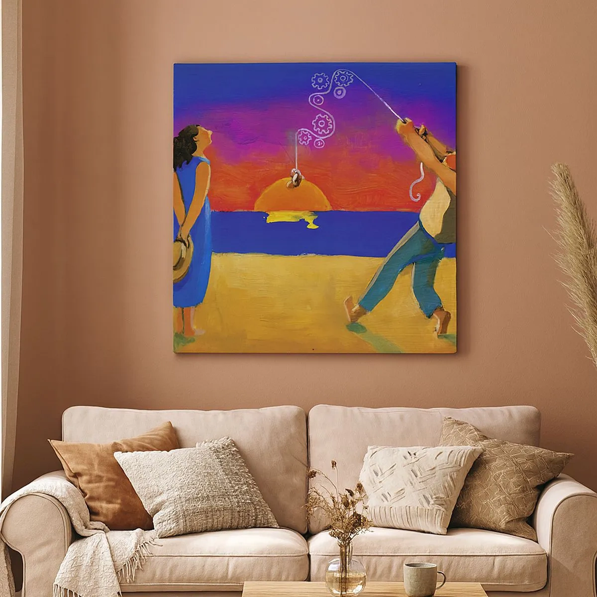 Quadro em tela - Mais do que uma estrela do céu - 30x30 cm