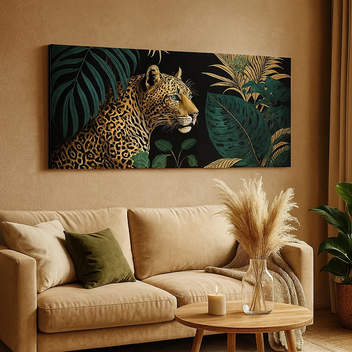 Quadro em tela - Um anfitrião na selva - 30x30 cm