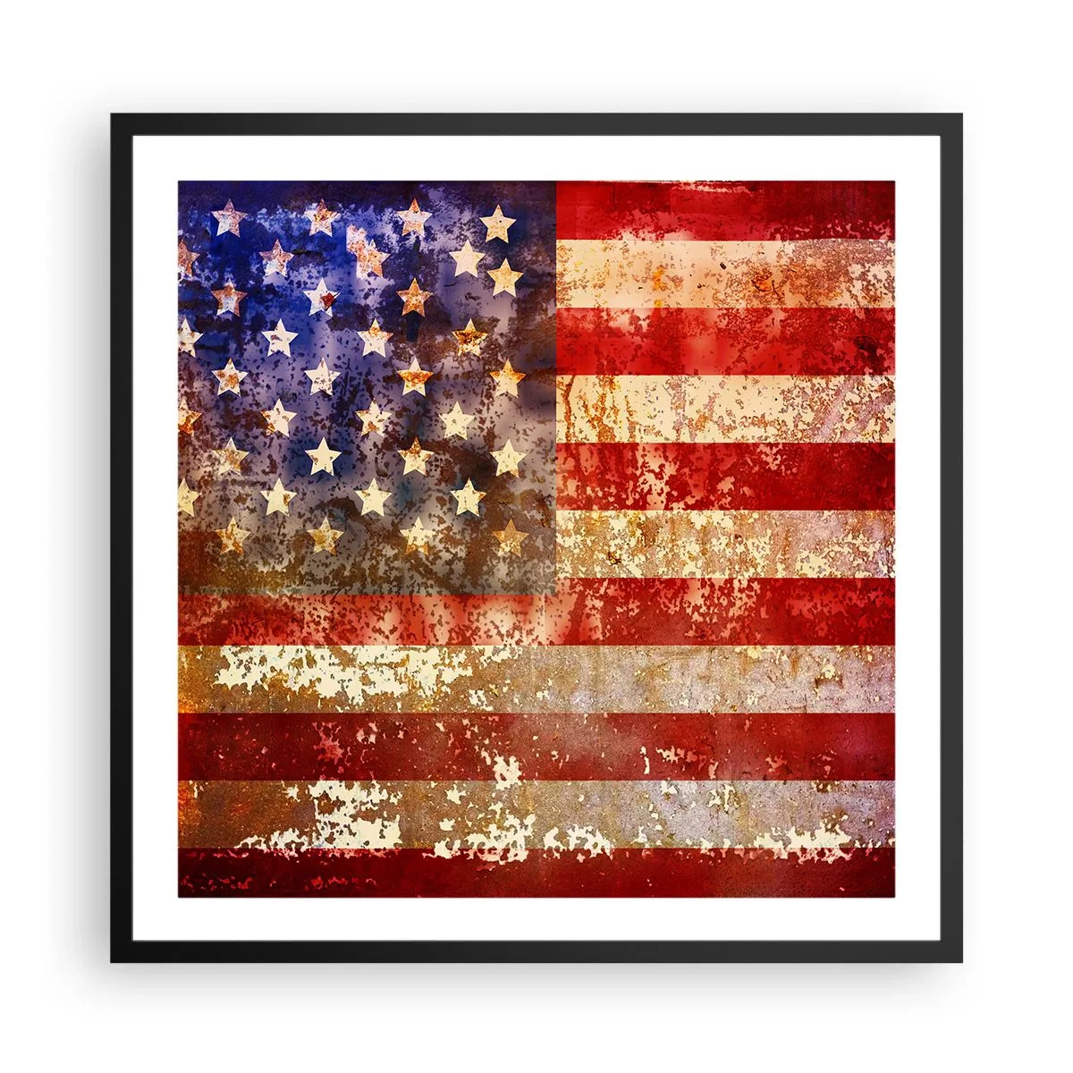 Pôster com moldura preta - A glória não será esquecida - 60x60 cm