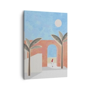 Quadro em tela - Dia árabe - 50x70 cm