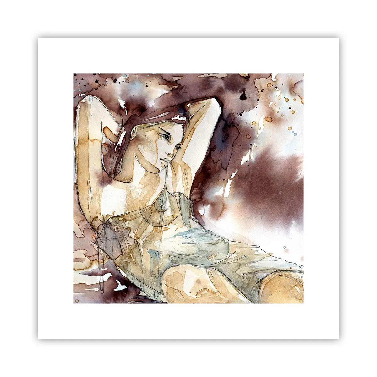 Pôster - Em lilás - 30x30 cm