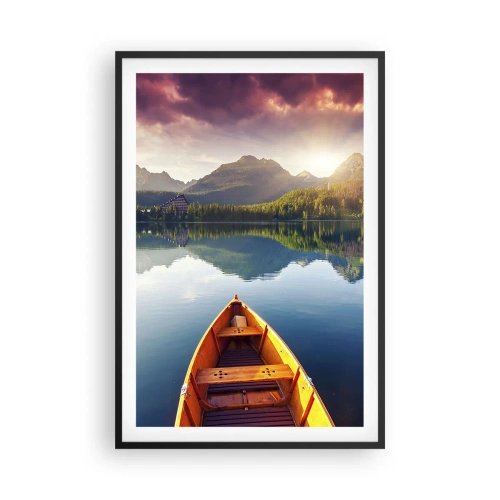 Pôster com moldura preta - Nada contra a natureza - 61x91 cm