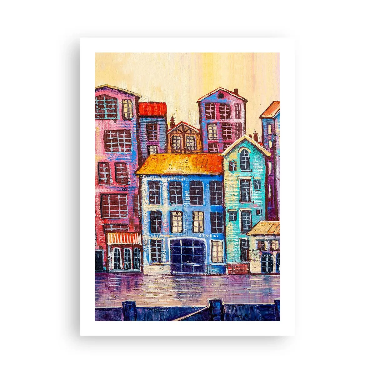 Pôster - Uma cidade como de um conto de fadas - 50x70 cm