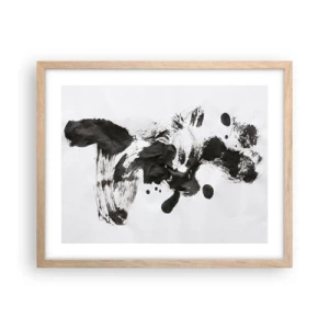 Pôster com moldura de carvalho claro - Existe um método para a loucura? - 50x40 cm