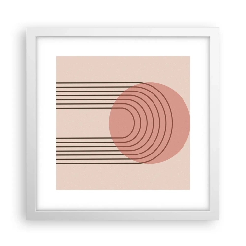 Pôster em moldura branca - Atração irresistível - 30x30 cm