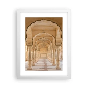 Pôster em moldura branca - No palácio do marajá - 30x40 cm