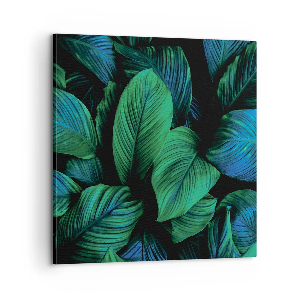 Quadro em tela - Na multidão verde - 60x60 cm