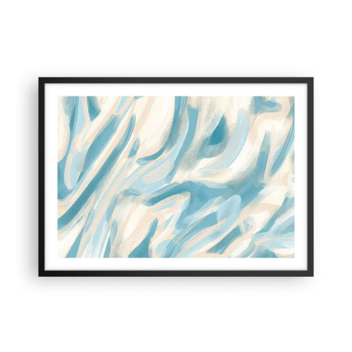 Pôster com moldura preta - Brisas de primavera - 70x50 cm