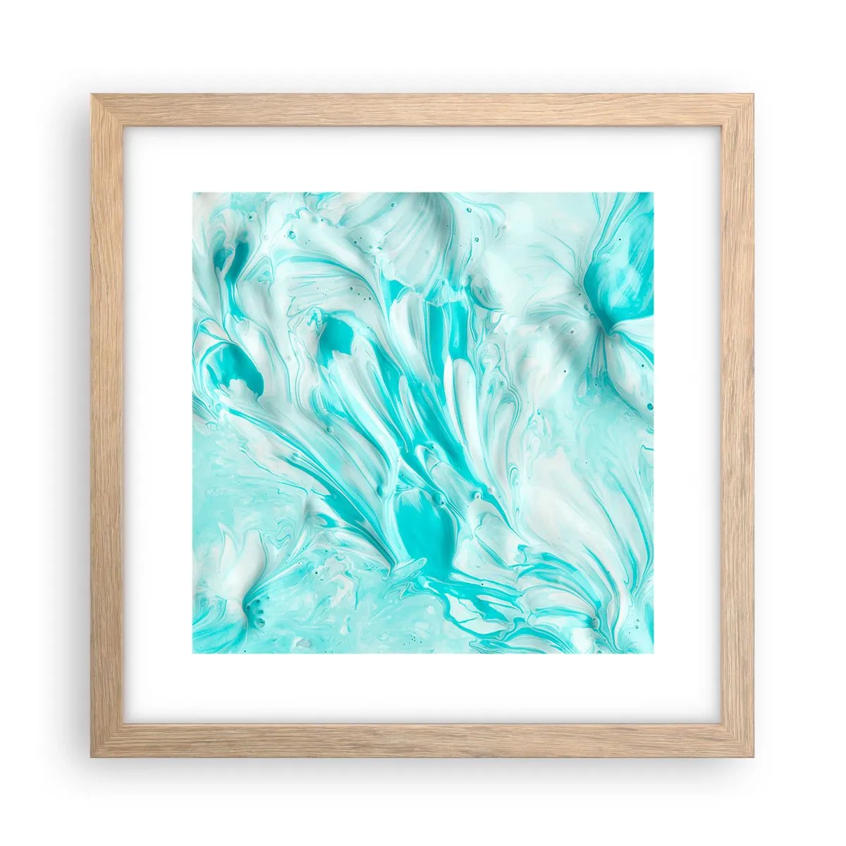 Pôster com moldura de carvalho claro - Juntos para sempre - 30x30 cm